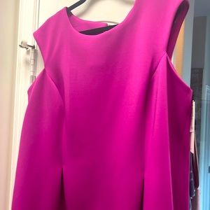 BRIGHT PINK Calvin Klein Scuba Sheath Dress Size 20W